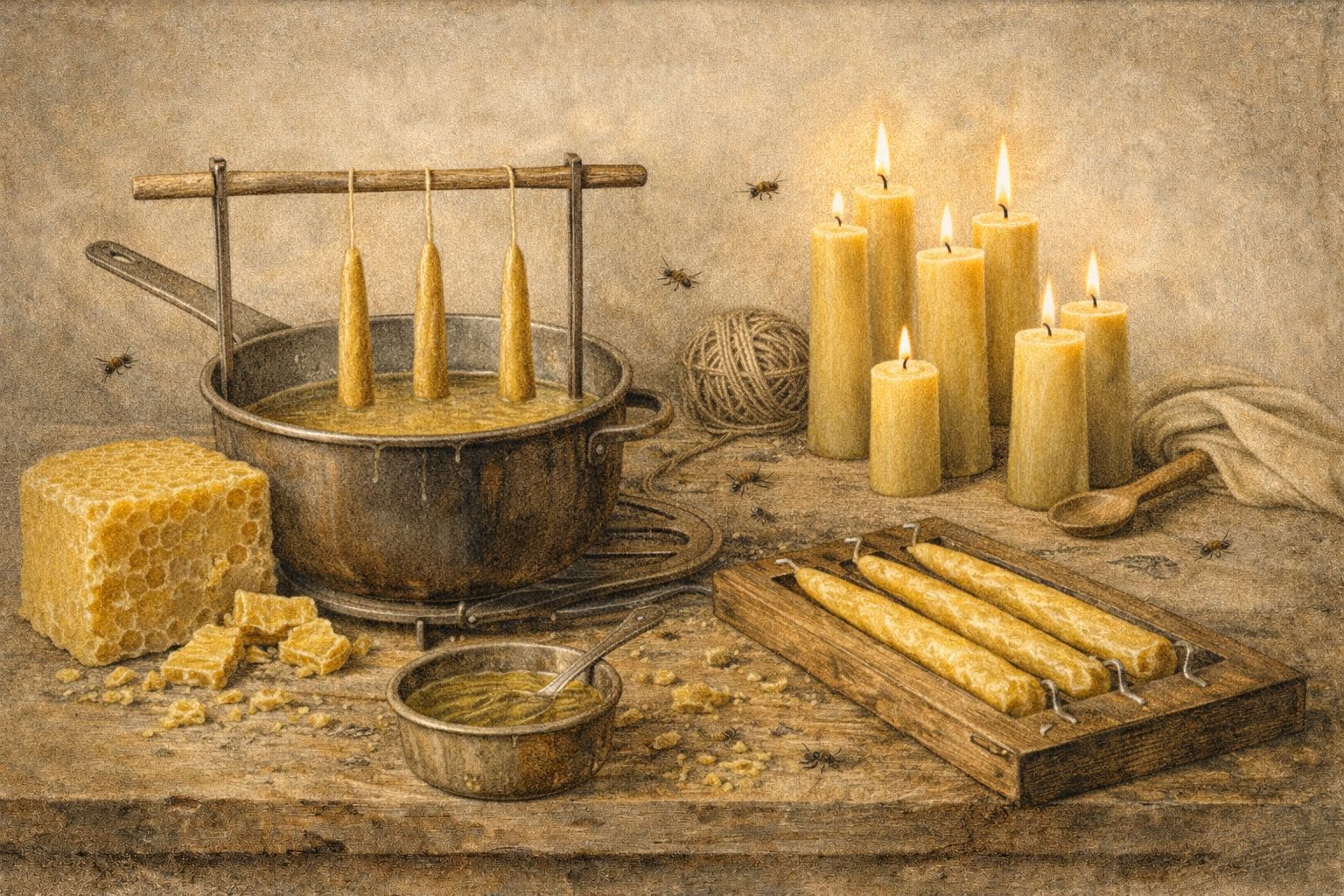 Beeswax Candle Making